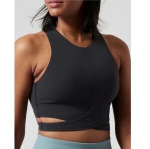 Athleta Black Cutout Athletic Crop Top